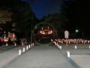 鏡神社 夏越祭 夏詣 灯明ライブ