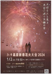 ハチ高原新春花火大会2024